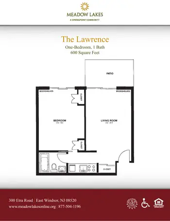Floorplan of Meadow Lakes, Assisted Living, Nursing Home, Independent Living, CCRC, East Windsor, NJ 4