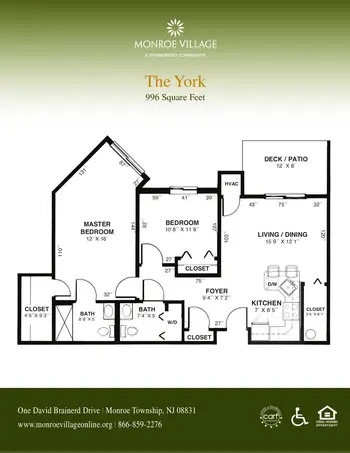 Floorplan of Monroe Village, Assisted Living, Nursing Home, Independent Living, CCRC,  Monroe Township, NJ 14