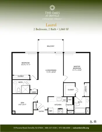 Floorplan of Oaks at Denville, Assisted Living, Nursing Home, Independent Living, CCRC, Denville, NJ 5