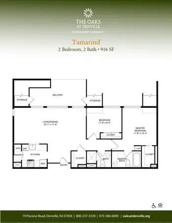 Floorplan of Oaks at Denville, Assisted Living, Nursing Home, Independent Living, CCRC, Denville, NJ 9