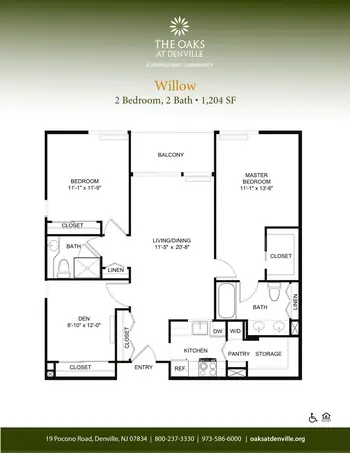 Floorplan of Oaks at Denville, Assisted Living, Nursing Home, Independent Living, CCRC, Denville, NJ 11