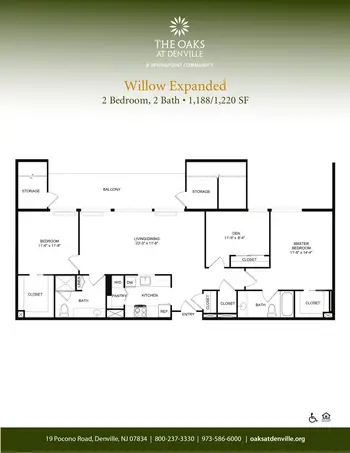 Floorplan of Oaks at Denville, Assisted Living, Nursing Home, Independent Living, CCRC, Denville, NJ 12