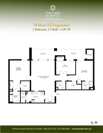 Floorplan of Oaks at Denville, Assisted Living, Nursing Home, Independent Living, CCRC, Denville, NJ 13