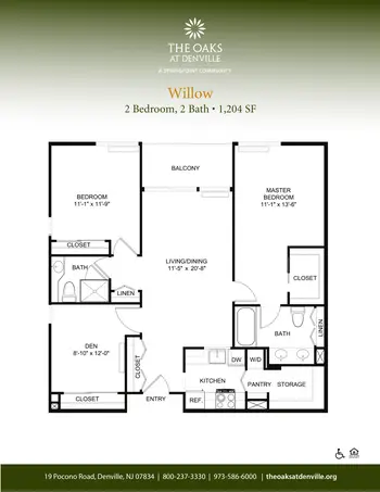 Floorplan of Oaks at Denville, Assisted Living, Nursing Home, Independent Living, CCRC, Denville, NJ 15
