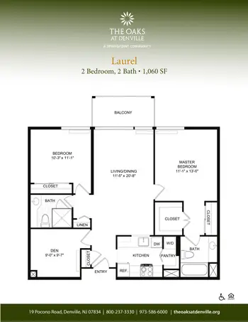 Floorplan of Oaks at Denville, Assisted Living, Nursing Home, Independent Living, CCRC, Denville, NJ 19