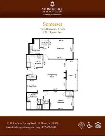 Floorplan of Stonebridge at Montgomery, Assisted Living, Nursing Home, Independent Living, CCRC, Skillman, NJ 9