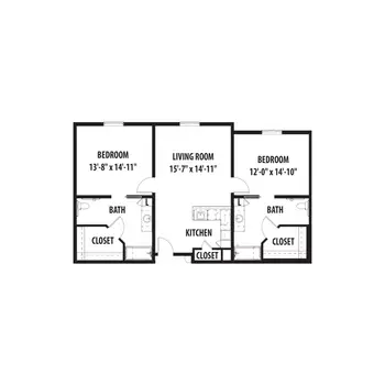 Floorplan of The Buckingham, Assisted Living, Nursing Home, Independent Living, CCRC, Houston, TX 4