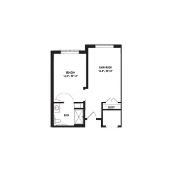 Floorplan of The Buckingham, Assisted Living, Nursing Home, Independent Living, CCRC, Houston, TX 18