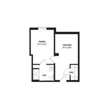 Floorplan of The Buckingham, Assisted Living, Nursing Home, Independent Living, CCRC, Houston, TX 19