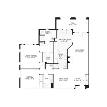 Floorplan of Dallas Edgemere, Assisted Living, Nursing Home, Independent Living, CCRC, Dallas, TX 8