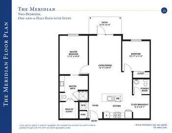 Floorplan of Mirador, Assisted Living, Nursing Home, Independent Living, CCRC, Corpus Christi, TX 8