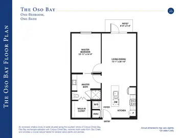 Floorplan of Mirador, Assisted Living, Nursing Home, Independent Living, CCRC, Corpus Christi, TX 9