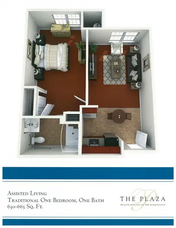 Floorplan of The Barrington of Carmel, Assisted Living, Nursing Home, Independent Living, CCRC, Carmel, IN 6
