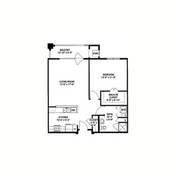 Floorplan of The Barrington of Carmel, Assisted Living, Nursing Home, Independent Living, CCRC, Carmel, IN 7
