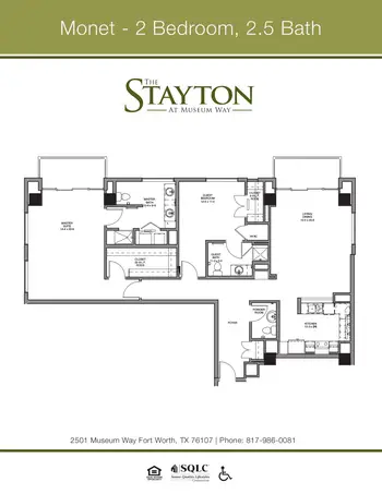 Floorplan of The Stayton, Assisted Living, Nursing Home, Independent Living, CCRC, Fort Worth, TX 18