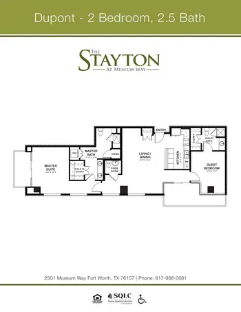 Floorplan of The Stayton, Assisted Living, Nursing Home, Independent Living, CCRC, Fort Worth, TX 12