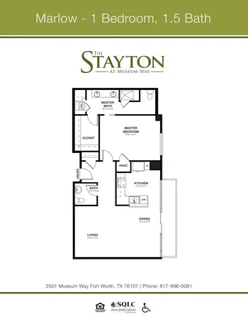Floorplan of The Stayton, Assisted Living, Nursing Home, Independent Living, CCRC, Fort Worth, TX 15