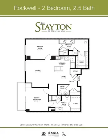 Floorplan of The Stayton, Assisted Living, Nursing Home, Independent Living, CCRC, Fort Worth, TX 20