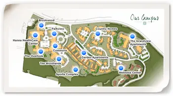 Campus Map of Longwood at Oakmont, Assisted Living, Nursing Home, Independent Living, CCRC, Verona, PA 1