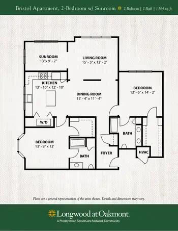 Floorplan of Longwood at Oakmont, Assisted Living, Nursing Home, Independent Living, CCRC, Verona, PA 2