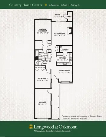 Floorplan of Longwood at Oakmont, Assisted Living, Nursing Home, Independent Living, CCRC, Verona, PA 5