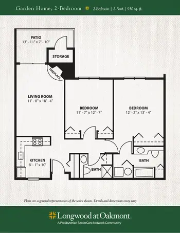 Floorplan of Longwood at Oakmont, Assisted Living, Nursing Home, Independent Living, CCRC, Verona, PA 9