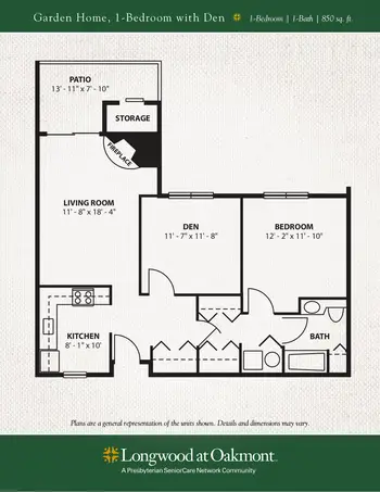 Floorplan of Longwood at Oakmont, Assisted Living, Nursing Home, Independent Living, CCRC, Verona, PA 7