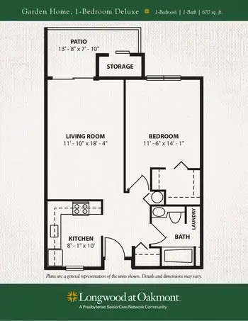 Floorplan of Longwood at Oakmont, Assisted Living, Nursing Home, Independent Living, CCRC, Verona, PA 8
