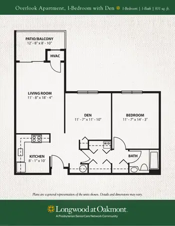 Floorplan of Longwood at Oakmont, Assisted Living, Nursing Home, Independent Living, CCRC, Verona, PA 12