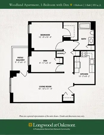Floorplan of Longwood at Oakmont, Assisted Living, Nursing Home, Independent Living, CCRC, Verona, PA 18