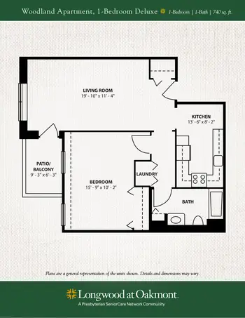 Floorplan of Longwood at Oakmont, Assisted Living, Nursing Home, Independent Living, CCRC, Verona, PA 19