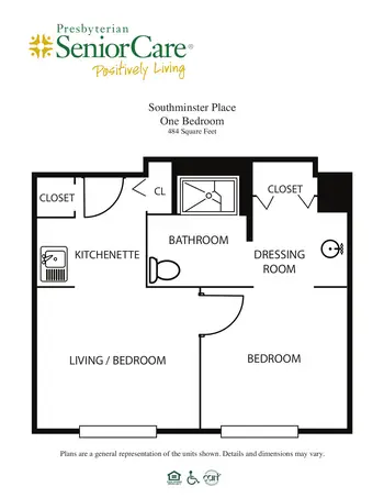Floorplan of Washington Campus, Assisted Living, Nursing Home, Independent Living, CCRC, Washington, PA 2