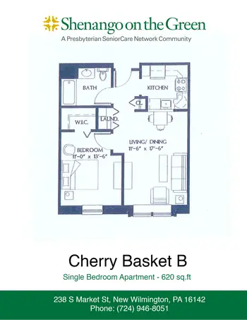 Floorplan of Shenango on the Green, Assisted Living, Nursing Home, Independent Living, CCRC, New Wilmington, PA 4