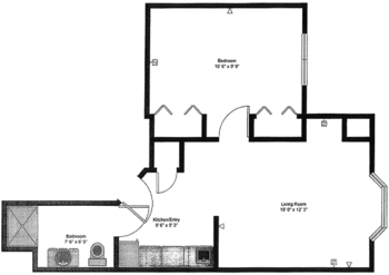 Floorplan of Wesley Towers, Assisted Living, Nursing Home, Independent Living, CCRC, Hutchinson, KS 4