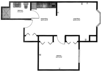 Floorplan of Wesley Towers, Assisted Living, Nursing Home, Independent Living, CCRC, Hutchinson, KS 5