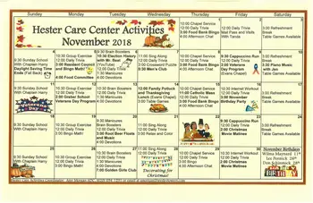 Activity Calendar of Wesley Towers, Assisted Living, Nursing Home, Independent Living, CCRC, Hutchinson, KS 20