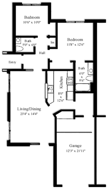 Floorplan of Wesley Towers, Assisted Living, Nursing Home, Independent Living, CCRC, Hutchinson, KS 8