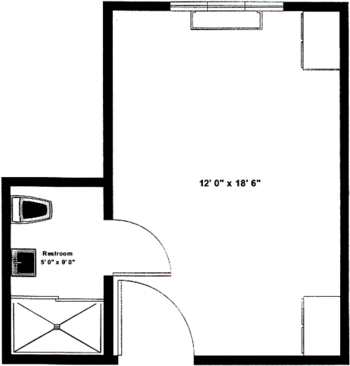 Floorplan of Wesley Towers, Assisted Living, Nursing Home, Independent Living, CCRC, Hutchinson, KS 11