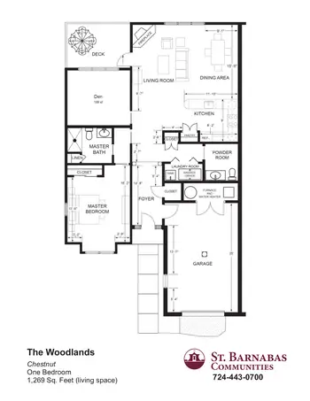 Floorplan of The Woodlands, Assisted Living, Nursing Home, Independent Living, CCRC, Valencia, PA 4