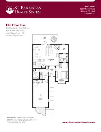 Floorplan of The Woodlands, Assisted Living, Nursing Home, Independent Living, CCRC, Valencia, PA 12