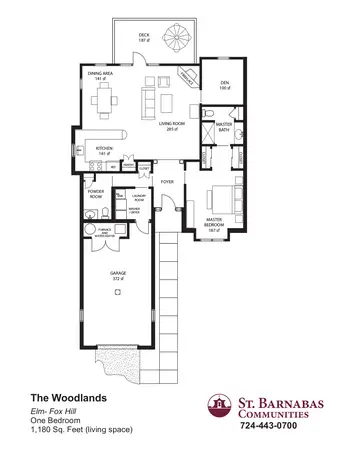 Floorplan of The Woodlands, Assisted Living, Nursing Home, Independent Living, CCRC, Valencia, PA 14