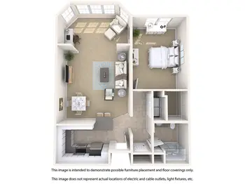 Floorplan of The Colonnade, Assisted Living, Nursing Home, Independent Living, CCRC, Surprise, AZ 2