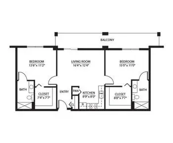 Floorplan of Kings Grant, Assisted Living, Nursing Home, Independent Living, CCRC, Martinsville, VA 7
