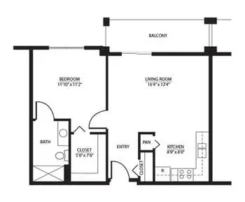 Floorplan of Kings Grant, Assisted Living, Nursing Home, Independent Living, CCRC, Martinsville, VA 13