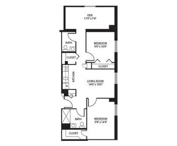 Floorplan of Summit Square, Assisted Living, Nursing Home, Independent Living, CCRC, Waynesboro, VA 7