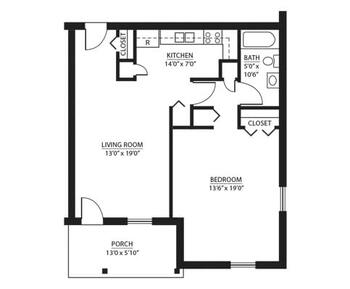 Floorplan of Sunnyside, Assisted Living, Nursing Home, Independent Living, CCRC, Rockingham, VA 1