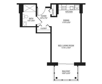Floorplan of Sunnyside, Assisted Living, Nursing Home, Independent Living, CCRC, Rockingham, VA 4