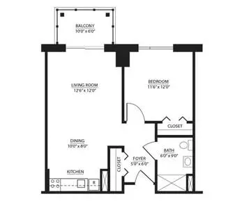 Floorplan of Sunnyside, Assisted Living, Nursing Home, Independent Living, CCRC, Rockingham, VA 5
