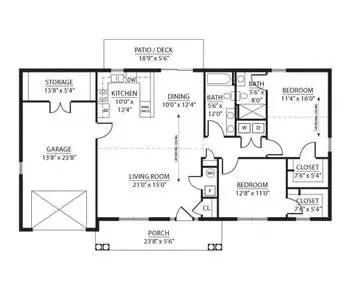 Floorplan of Sunnyside, Assisted Living, Nursing Home, Independent Living, CCRC, Rockingham, VA 10