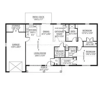 Floorplan of Sunnyside, Assisted Living, Nursing Home, Independent Living, CCRC, Rockingham, VA 15